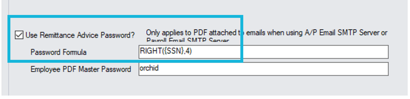 Password Formulas